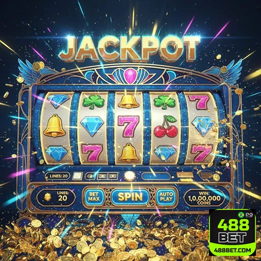 Imagem de máquinas caça-níqueis no site 488bet, protagonizando jogos de slots emocionantes e divertidos.